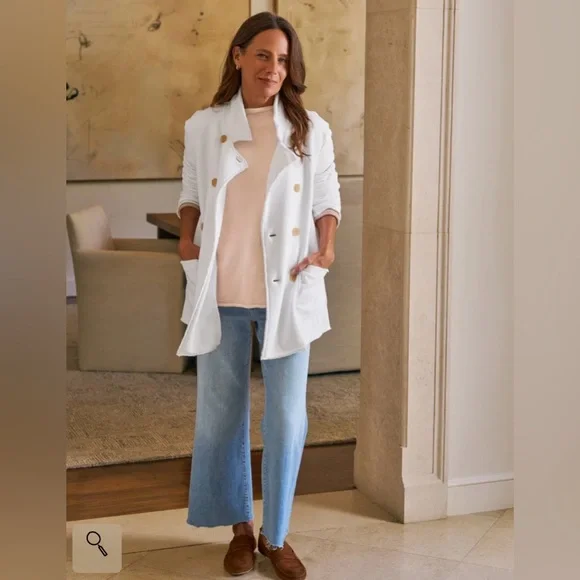 Frank & Eileen Belfast Sweatshirt Peacoat. Size M - Picture 4 of 12